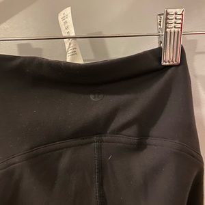 Black Lululemon in still high rise, size 2